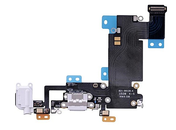 iPhone 6s Plus - Replacement Charging Port Dock Flex Assembly With Headphone Jack And Mic - White