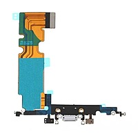 Apple iPhone 8 Plus - Replacement Charging Power Dock Flex With Main Microphone - White