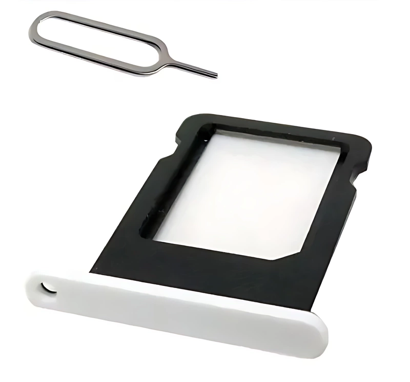iPhone 5c - Replacement Nano SIM Card Holder , Tray With Eject Pin - White