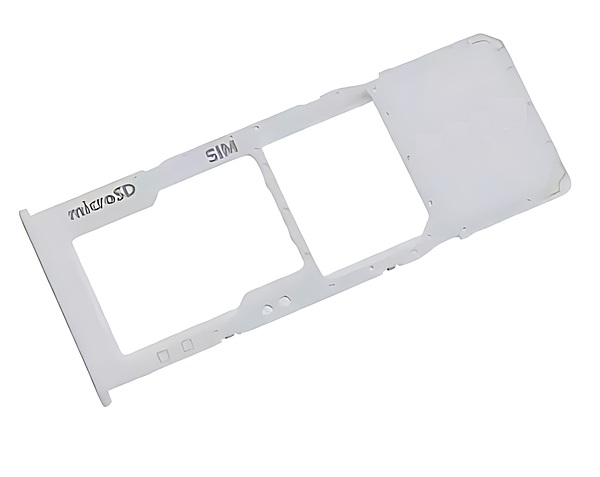 For Samsung Galaxy A20s , A207 - Replacement SIM & Micro SD Card Tray - White