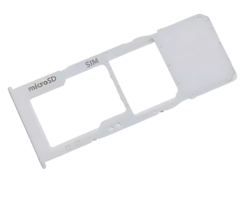 For Samsung Galaxy A20s , A207 - Replacement SIM & Micro SD Card Tray - White
