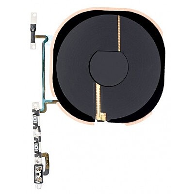 Apple iPhone X - Replacement QI Wireless Charging Coil With Volume Mute Flex