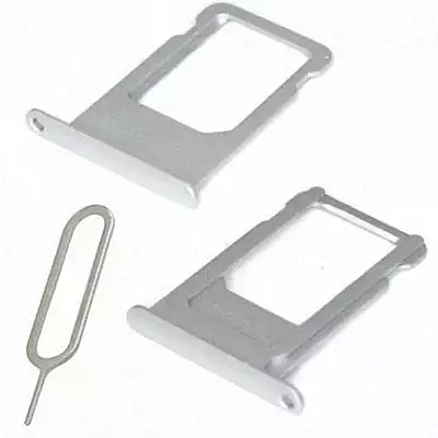 Apple iPhone 6s - Replacement SIM Card Tray With Ejector Pin - Silver