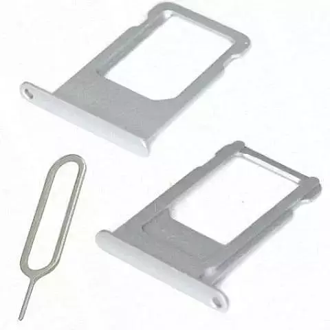 Apple iPhone 6s - Replacement SIM Card Tray With Ejector Pin - Silver