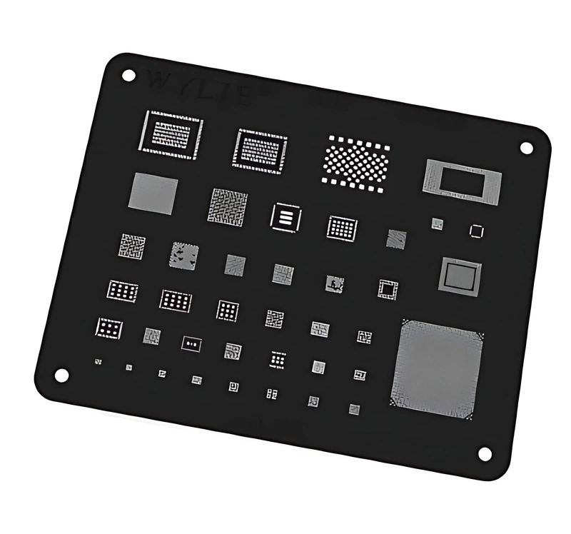 For iPad Pro 9.7 (2016) - 10.5 (2017) - 12.9 (2015) - Wylie BGA Square Hole Reballing Stencil - Black