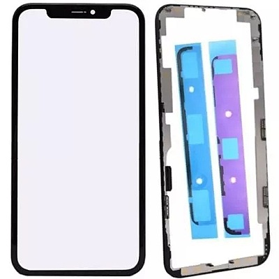iPhone XS Max - Replacement Front Glass With OCA Kit - Includes Frame And Adhesive