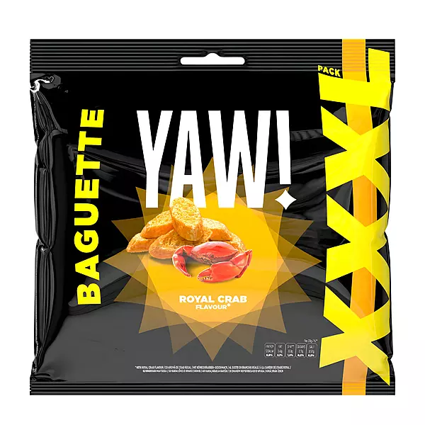 YAW! XXL Baguette snack with Royal Crab flavour 120g!!!