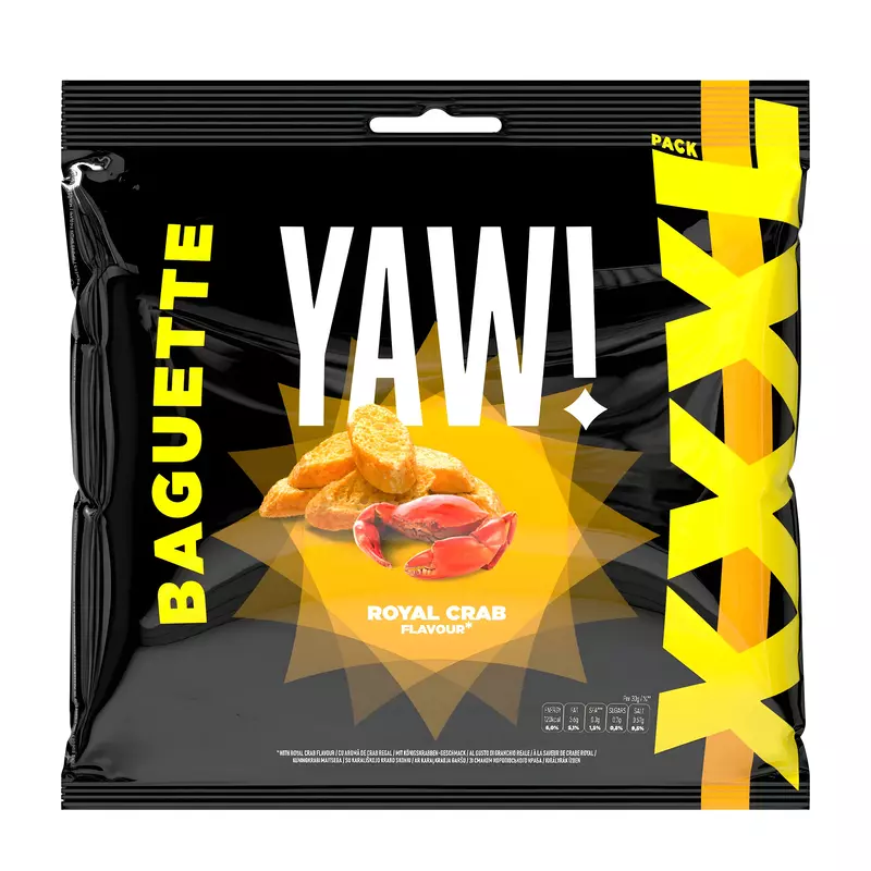 YAW! XXL Baguette snack  with Royal Crab flavour  120g!!!