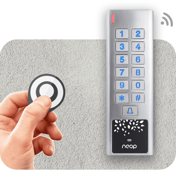 Access control mobile phone 4G code tenup adoc Neop Access control mobile phone 4G code tenup adoc Neop